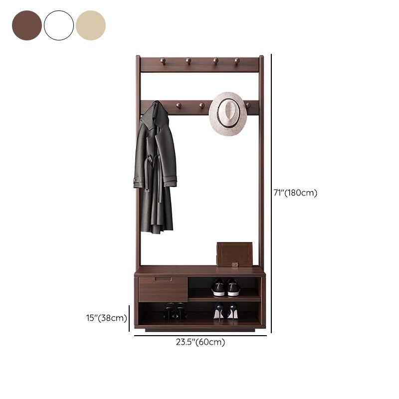 Modern Style Storage Armoire Home Wooden Wardrobe Cabinet with Shelves