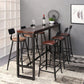 1/4/7 Pieces Industrial Rectangular Pub Table Set Wooden Counter Table with High Stools Clearhalo 'Bar Furniture' 'furn' 'furn_home_bar_bar_sets' 'Furniture' 'Home Bars & Bar Sets' 'home_bar_bar_sets' 'Kitchen & Dining Furniture' 1200x1200_eb8b6a6b-2cda-49e7-ae28-2870b37cbe82