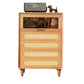 Industrial Wicker Rattan Accent Cabinet Solid Wood Storage Cabinet Clearhalo 'Cabinets & Chests' 'cabinets_chests' 'furn' 'furn_cabinets_chests' 'Furniture' 'Living Room Furniture' 1200x1200_eb8bbbff-2635-471d-9314-ba29247c8fa8
