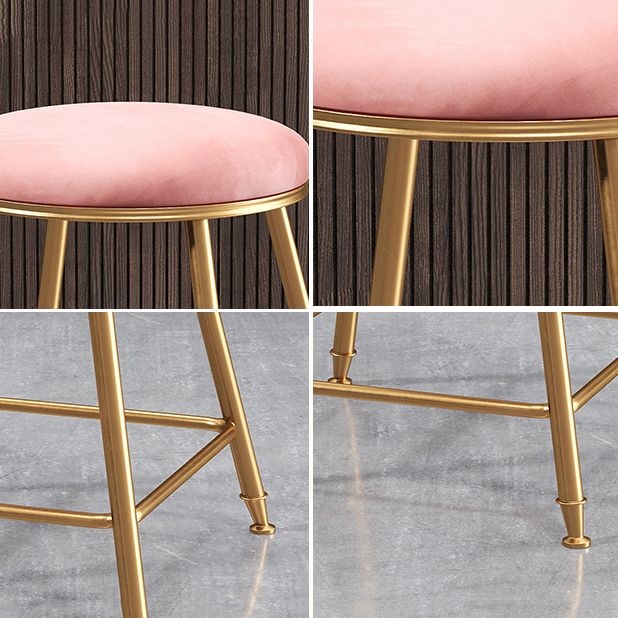 Coffee Shop Glam Bar Stool Iron Legs Footrest Stack-able Counter Stool Clearhalo 'Bar Furniture' 'Bar Stools' 'bar_stools' 'furn' 'furn_bar_stools' 'furniture_bar_stools' 'Kitchen & Dining Furniture' 'kitchen&dining_furn' 'kitchen' 'kitchen_furn' Furniture' 1200x1200_eb8bc6aa-fc8e-4095-83ae-214c586fc10f