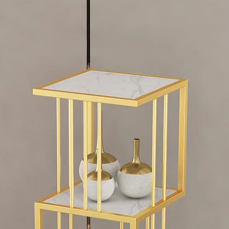 Open Vertical Etagere Bookshelf Industrial Iron Frame Manufactured Wood Shelf Bookshelf Clearhalo 'Bookcases' 'furn' 'furn_bookcases' 'Furniture' 'furniture_bookcases' 'kitchen' 'kitchen_bookcases' 'Living Room Furniture' 'Office Furniture' 1200x1200_eb8d1d2a-717b-42eb-8c9e-c27b1426b75f