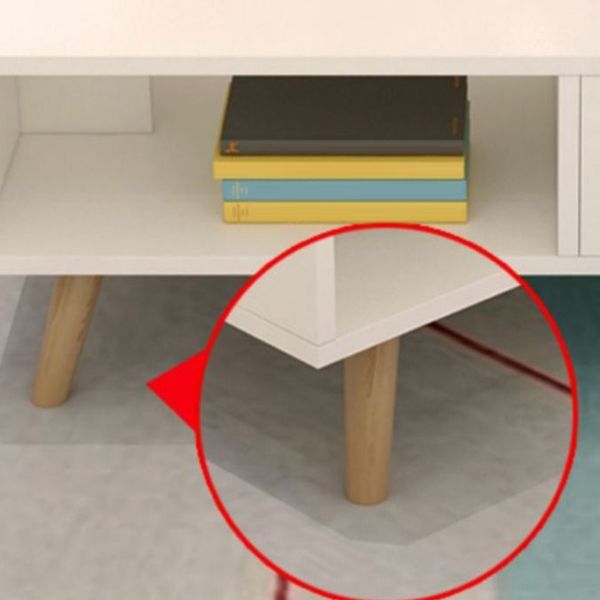 Modern Style Wood Cocktail Table Shelf Included 4 Legs Coffee Table Clearhalo 'Coffee & Accent Tables' 'Coffee Tables' 'coffee_tables' 'furn' 'furn_coffee_tables' 'Furniture' 'Living Room Furniture' 1200x1200_eb8de685-5926-4f1b-9aad-62dd34948ae7