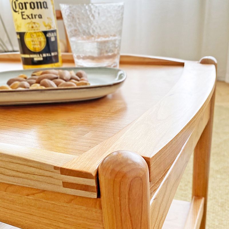 Modern Rectangular End Table Double Tier Corner Table with Storage Clearhalo 'Coffee & Accent Tables' 'End & Side Tables' 'end_side_tables' 'furn' 'furn_end_side_tables' 'Furniture' 'Living Room Furniture' 1200x1200_eb8e3953-751f-433e-b7ef-20835d678536