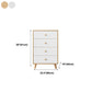 Wood Contemporary Vertical Dresser Bedroom Lingerie Chest Dresser with Drawer