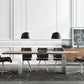 Solid Wood Brown Tone Dining Table Glam Style Double Pedestal Table for Dining Room Clearhalo ' dining_table' 'Dining Tables & Seating' 'Dining Tables' 'furn' 'furn_dining_table' 'Furniture' 'furniture_dining_table' 'Kitchen & Dining Furniture' 'kitchen&dining_furn' 'kitchen' 'kitchen_dining_table' 1200x1200_eb8f3d8c-a7c9-46bb-832e-186aeae9d4a6