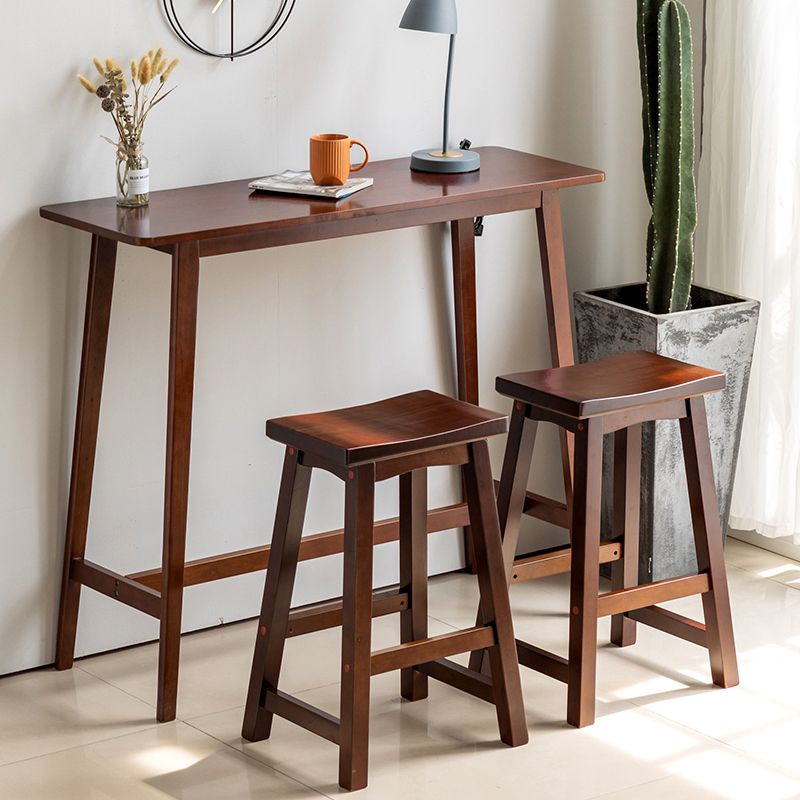 Traditional Rectangle Solid Wood Living Room Bar Dining Table Clearhalo 'Bar Furniture' 'Bar Tables' 'bar_tables' 'furn' 'furn_bar_tables' 'Furniture' 'Kitchen & Dining Furniture' 1200x1200_eb90e49c-1d48-44cf-901c-ffbec536a08b