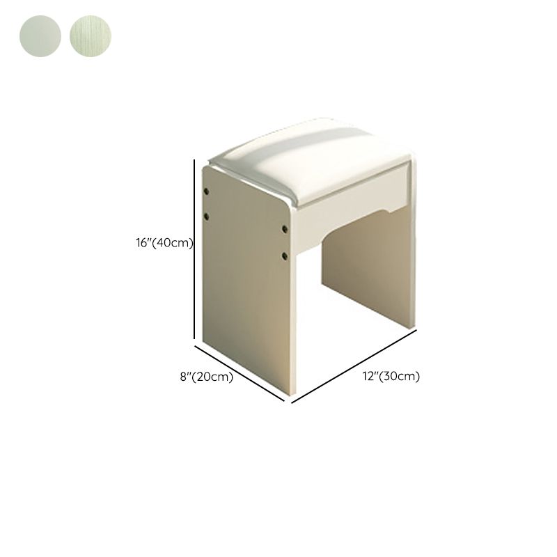 Wit Mirrored ijdelheid slaapkamer make-up ijdelheid 3-delige tafel set