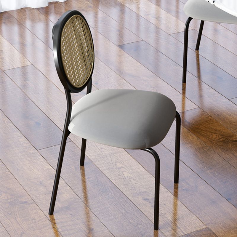 King Louis Back Side Chair Industrial Home Upholstered Dining Chair