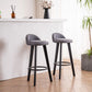 Modern Armless Backrest Counter Stool Wood Milk Tea Shop Bar Stool with Cushion and Pedal Clearhalo 'Bar Furniture' 'Bar Stools' 'bar_stools' 'furn' 'furn_bar_stools' 'furniture_bar_stools' 'Kitchen & Dining Furniture' 'kitchen&dining_furn' 'kitchen' 'kitchen_furn' Furniture' 1200x1200_eb933d68-b656-471b-9188-03e6186e584e