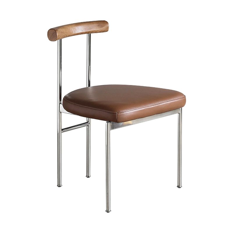 Industrial Style Upholstered Dining Side Chairs Open Back Dining Armless Chairs Clearhalo ' kitchen&dining_furn' 'Dining Chairs' 'Dining Tables & Seating' 'dining_chair' 'furn' 'furn_dining_chair' 'Furniture' 'furniture_dining_chair' 'Kitchen & Dining Furniture' 'kitchen' 1200x1200_eb93a6df-bc34-471d-9410-51614457d558