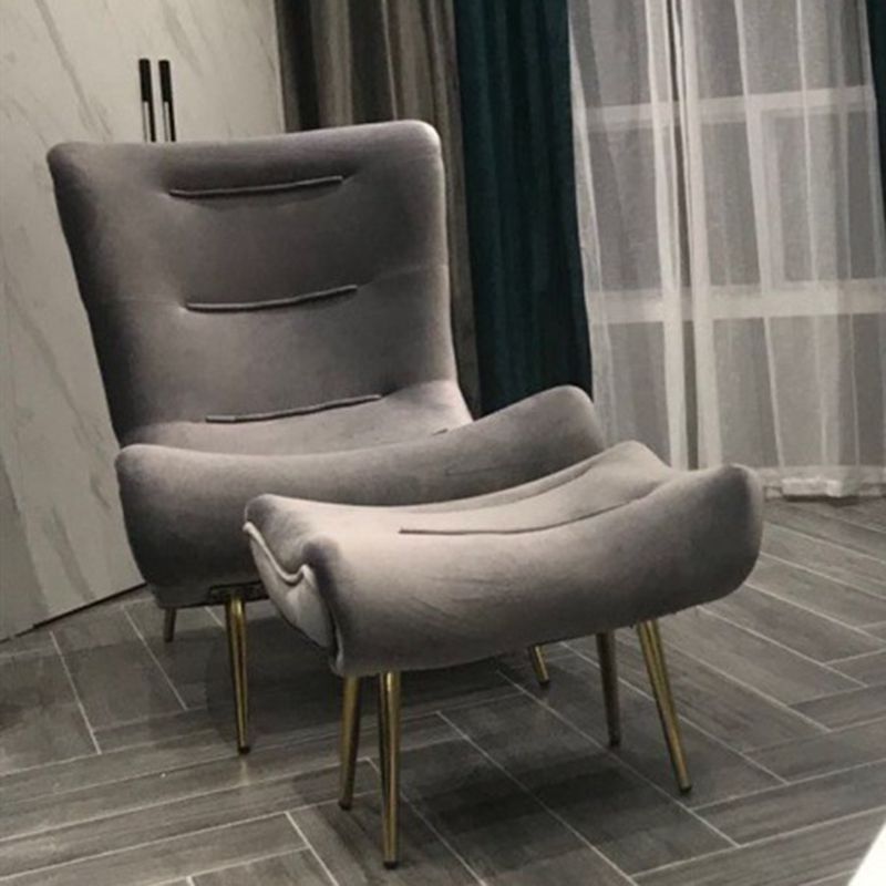 40,5 "l x 37" w x 31,5 "Hinnota sedia accento imbottita con ottoman