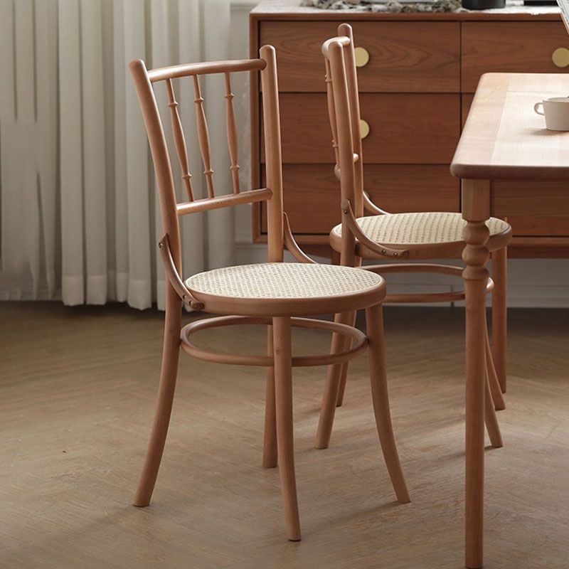 Traditional Style Side Chair Solid Wood Slat Back Dining Room Chair Clearhalo 'Dining Chairs' 'Dining Tables & Seating' 'dining_chair' 'furn' 'furn_dining_chair' 'Furniture' 'Kitchen & Dining Furniture' 1200x1200_eb955d1b-3964-4e5f-b7b3-d94c017b8781