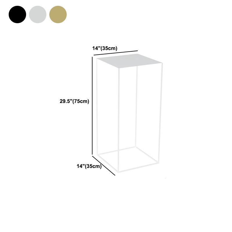 21.6"/29.5" Mid-Century Metal Square Top Side Table Frame End Table