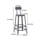 Industrial 1/3/4/5 Pieces Bar Table Set Square Pine Wood Counter Table with High Stools Clearhalo 'Bar Furniture' 'furn' 'furn_home_bar_bar_sets' 'Furniture' 'Home Bars & Bar Sets' 'home_bar_bar_sets' 'Kitchen & Dining Furniture' 1200x1200_eb986da1-51b7-4f01-a392-9418d713f925