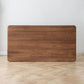 Modern Brown Rectangular Walnut Top Dining Table with 4 Solid Wood Legs