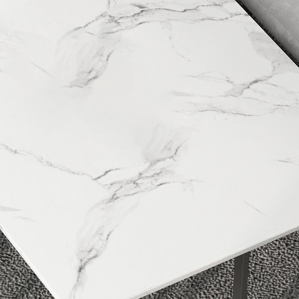 Gebogen slede schrijfbureau glam bureau met metalen benen, 29,5 'lang