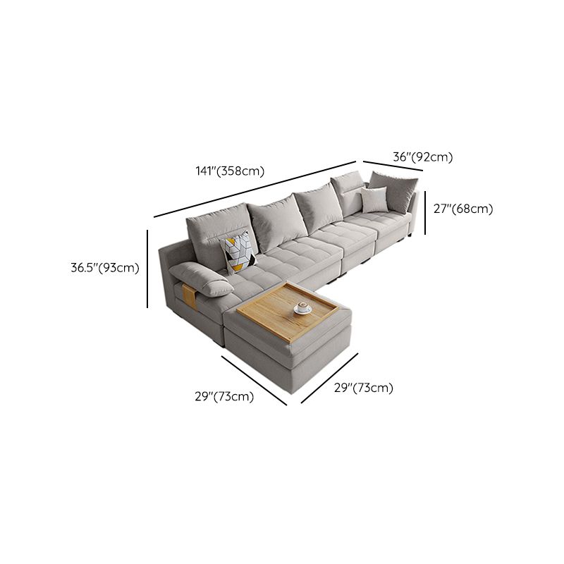 Cuscino contemporaneo Top ARM Sezione divano di divano di velluto sezionale