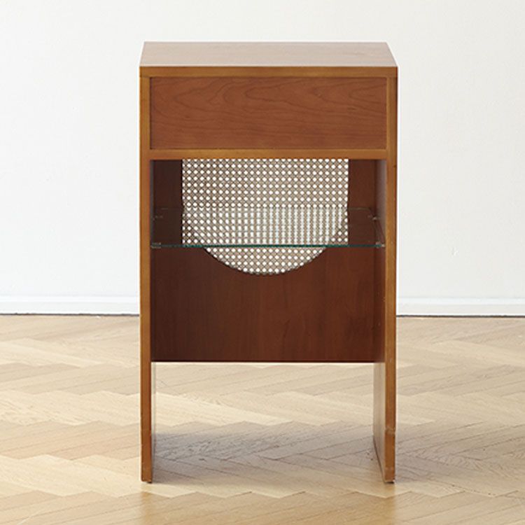 Wood Modern 33 "ドア付きの高さの柔らかい密接な引き出しアクセントキャビネット