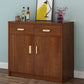 Contemporary Combo Dresser Wooden Bedroom Storage Chest Dresser with Drawers and Doors
