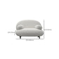 Moderne 27,55 "H weiße Wolle Kissen Top Arm Sofa für Wohnzimmer