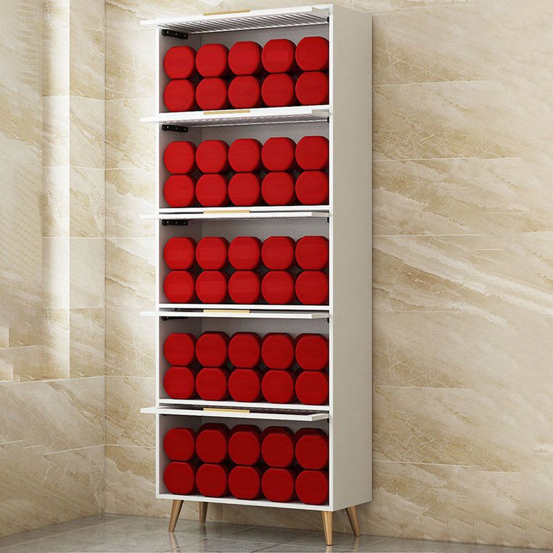 Glam Glass Door Sideboard Engineered Wood Side Board without LED Lights Clearhalo 'buffet_sideboard' 'Buffets & Sideboards' 'furn' 'furn_buffet_sideboard' 'Furniture' 'Kitchen & Dining Furniture' 1200x1200_eba214cf-5b2c-4419-89ed-08c0eb035408