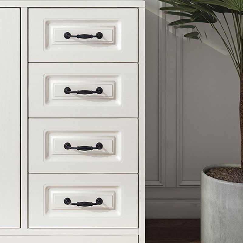 White Standard Cabinet Solid Wood Storage Cabinet with Drawer Clearhalo 'Cabinets & Chests' 'cabinets_chests' 'furn' 'furn_cabinets_chests' 'Furniture' 'Living Room Furniture' 1200x1200_eba2ce23-f254-40c4-813c-23f41a2d79d5