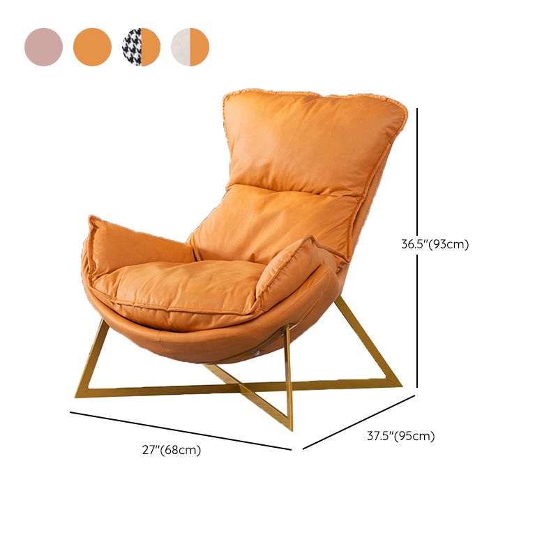 Glam Cross Side Chair Armless Gold Base Side Chair for Living Room Clearhalo 'Accent Chairs' 'accent_chairs' 'Chairs & Seating' 'furn' 'furn_accent_chairs' 'Furniture' 'Living Room Furniture' 1200x1200_eba3b2ab-dcb9-4f49-8a7c-698a8cb6c9b4