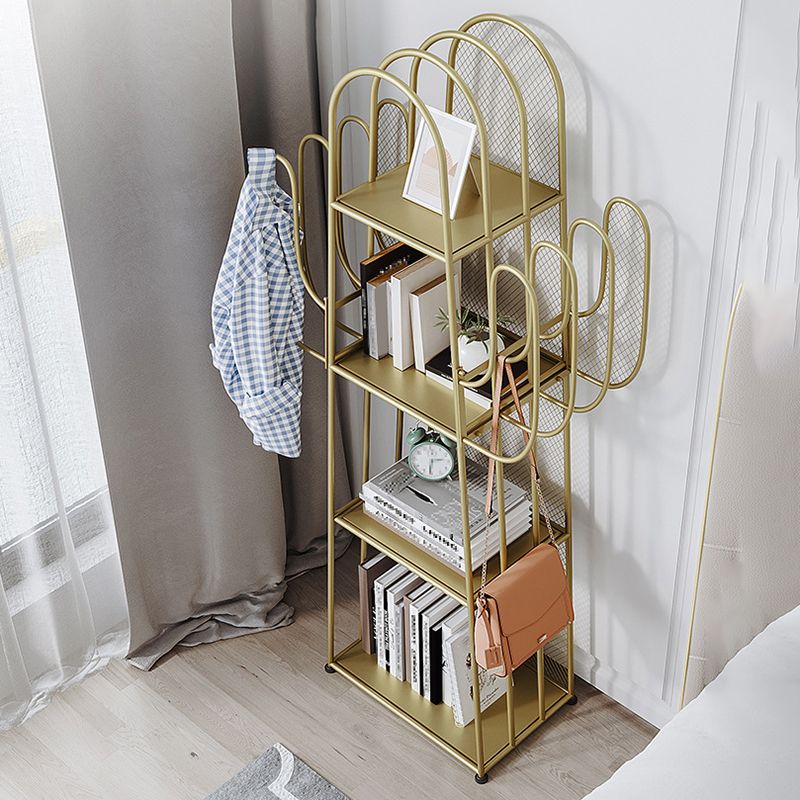 Libreria geometrica scandinava Metal With Back Shelf with Scaffali
