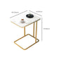 Glam Style Coffee Table Oval Slate Single Coffee Cocktail Table Clearhalo 'Coffee & Accent Tables' 'Coffee Tables' 'coffee_tables' 'furn' 'furn_coffee_tables' 'Furniture' 'Living Room Furniture' 1200x1200_eba69828-5683-4391-923c-b689c2910120