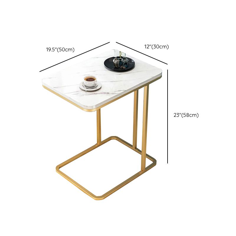 Glam Style Coffee Table Oval Slate Single Coffee Cocktail Table Clearhalo 'Coffee & Accent Tables' 'Coffee Tables' 'coffee_tables' 'furn' 'furn_coffee_tables' 'Furniture' 'Living Room Furniture' 1200x1200_eba69828-5683-4391-923c-b689c2910120