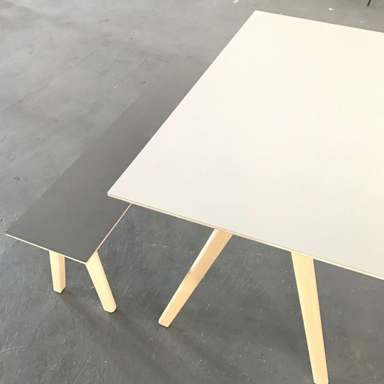 Rectangle Minimalist Dining Table Two-Color Fixed Table with Solid Wood Clearhalo ' dining_table' 'Dining Tables & Seating' 'Dining Tables' 'furn' 'furn_dining_table' 'Furniture' 'furniture_dining_table' 'Kitchen & Dining Furniture' 'kitchen&dining_furn' 'kitchen' 'kitchen_dining_table' 1200x1200_eba80230-2cfd-4ada-84f5-27e4f51f5e9f