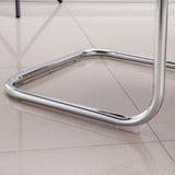 Sedia da task in stile moderno senza ruote sedia da ufficio a maglie con armi fisse