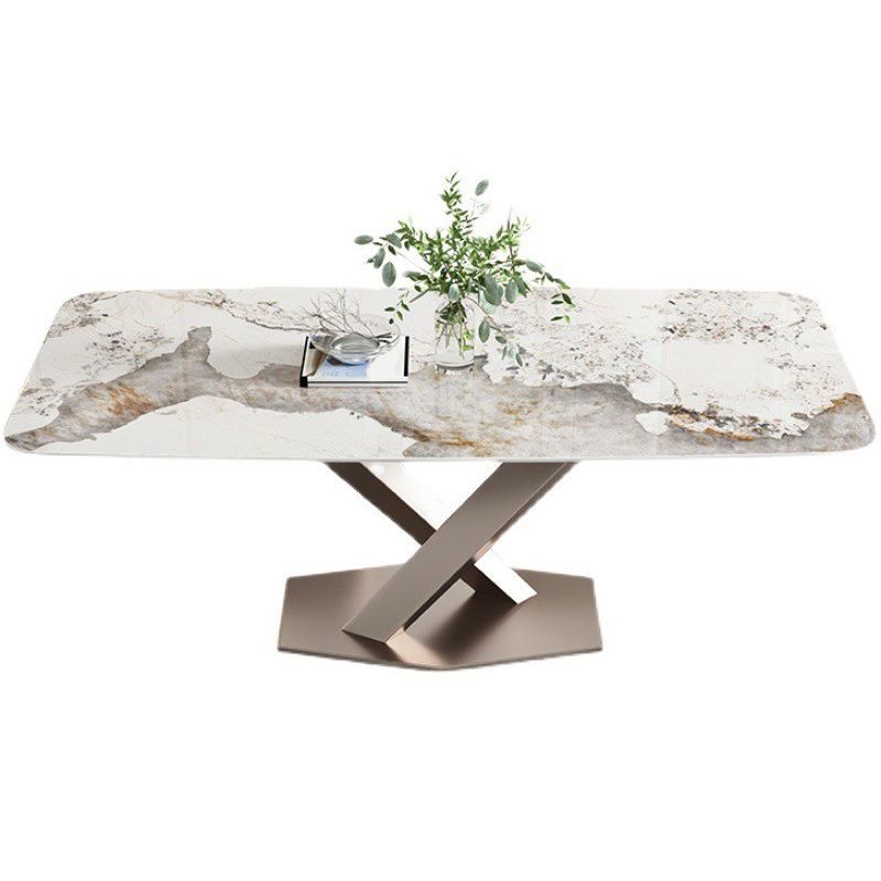 Ensemble de table ronde de pierre de style glam nordique 1/4/5/7 pièces