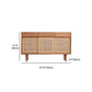 Simple Style Rattan Doors Cupboard Wood 32-inch Height Kitchen Sideboard for Dining Room Clearhalo 'buffet_sideboard' 'Buffets & Sideboards' 'furn' 'furn_buffet_sideboard' 'Furniture' 'furniture_buffet_sideboard' 'Kitchen & Dining Furniture' 1200x1200_ebace2cb-80af-4a77-9ab3-5baa28238614