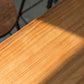 Table de salle à manger industrielle à base de chevalet de table de bar en bois massif pour la cuisine