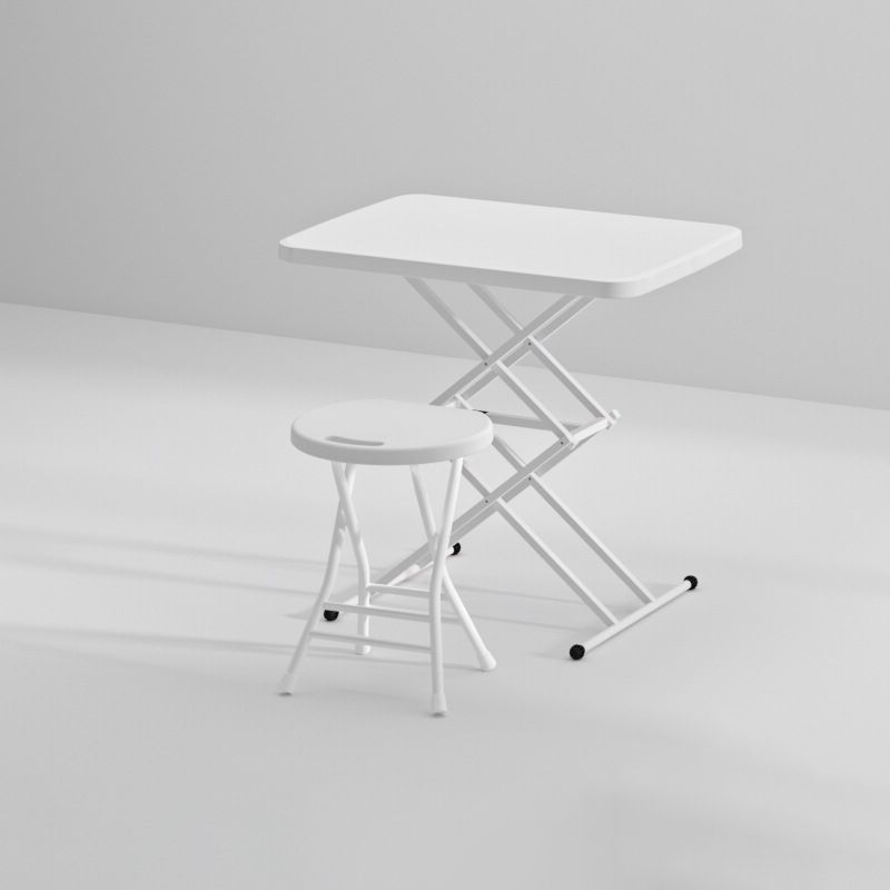 Escritorio de oficina contemporáneo escritorio de escritura rectangular con piernas blancas