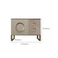 Sideboard in metallo a buffet in pietra in stile glam con 3 disegni