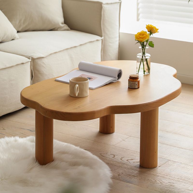 27,56 pollici di largo scandinavo tavolino da cocktail in legno massiccio