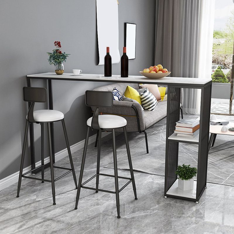 Industrial Bar Table Bar Height Rectangle Pub Table for Indoor Clearhalo 'Bar Furniture' 'Bar Tables' 'bar_tables' 'furn' 'furn_bar_tables' 'Furniture' 'Kitchen & Dining Furniture' 1200x1200_ebb4c992-c288-4ffe-884e-cb051b6f495c