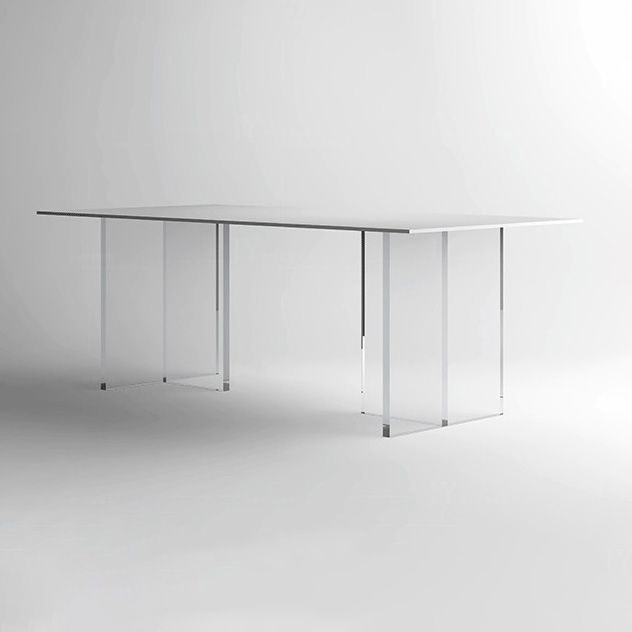 Modern White Dining Table Rectangle Sintered Stone Dining Table with Acrylic Base for Kitchen Clearhalo ' dining_table' 'Dining Tables & Seating' 'Dining Tables' 'furn' 'furn_dining_table' 'Furniture' 'furniture_dining_table' 'Kitchen & Dining Furniture' 'kitchen&dining_furn' 'kitchen' 'kitchen_dining_table' 1200x1200_ebb5187d-8607-4e18-8572-32f100fc589c