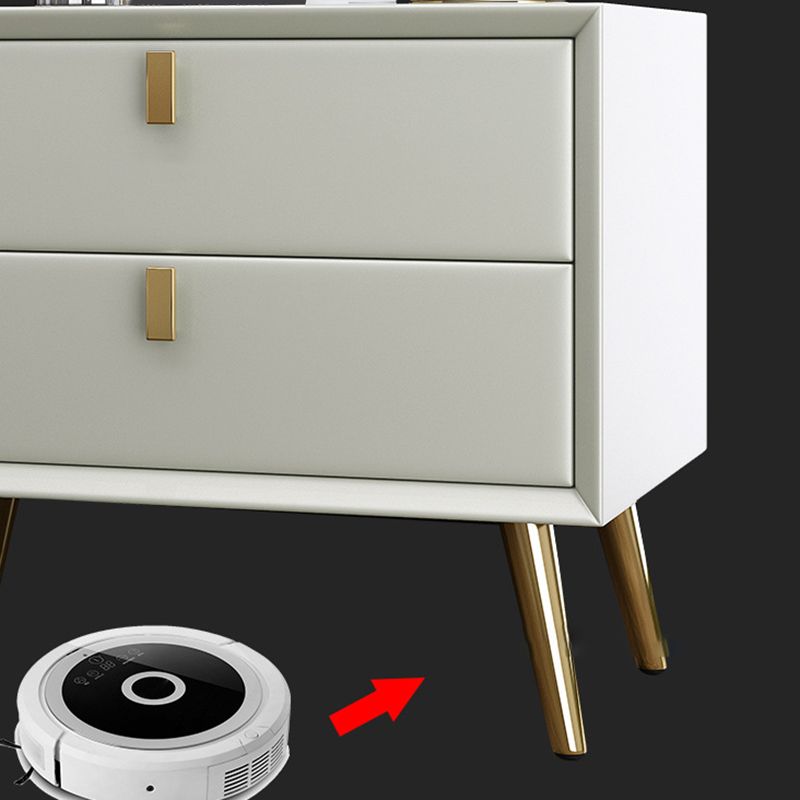 Mesa de noche contemporánea de la cama de madera sólida para el dormitorio