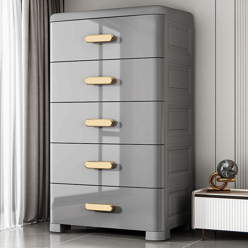 Rectangular Plastic Wardrobe Teen Style Bedroom Storage Cabinet