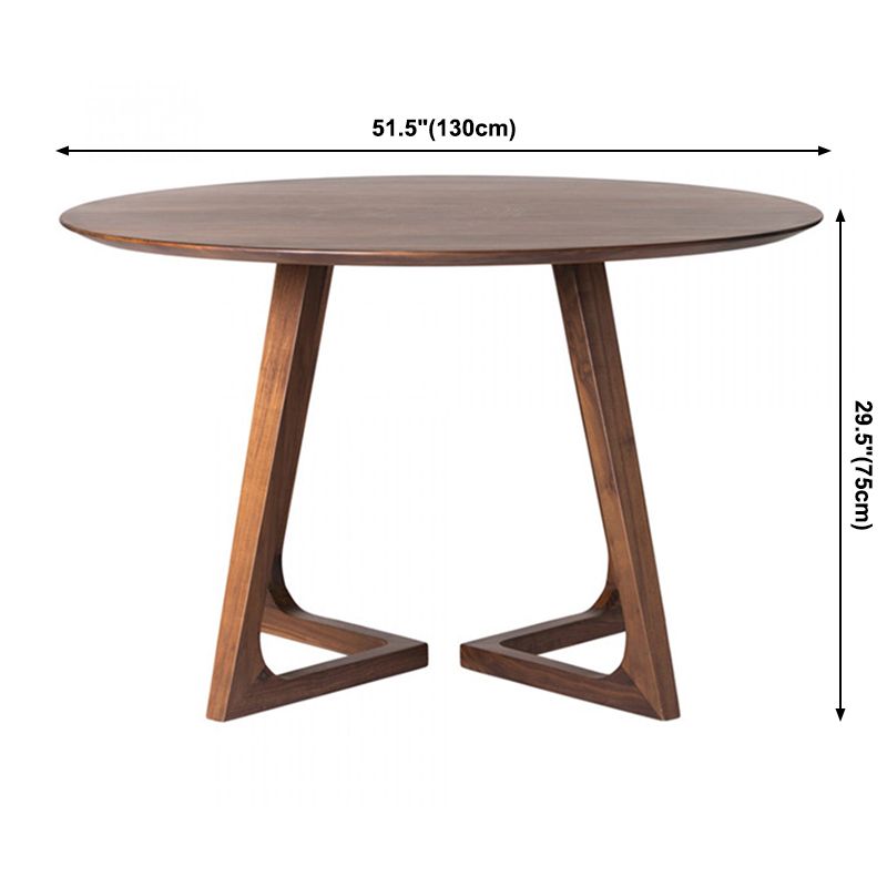 Round Ash Wood Dining Table Modern Solid Wood Table with Metal Double Pedestal Clearhalo ' dining_table' 'Dining Tables & Seating' 'Dining Tables' 'furn' 'furn_dining_table' 'Furniture' 'furniture_dining_table' 'Kitchen & Dining Furniture' 'kitchen&dining_furn' 'kitchen' 'kitchen_dining_table' 1200x1200_ebb6fafc-31dc-4a81-af2e-34eeeac7727f