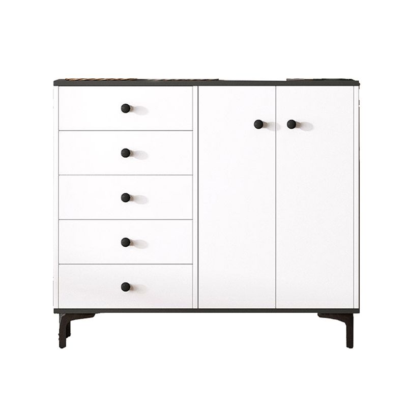 Contemporary 35.43'"Tall Wooden Chest, Rectangle Accent Cabinet with Drawers Clearhalo 'Cabinets & Chests' 'cabinets_chests' 'furn' 'furn_cabinets_chests' 'Furniture' 'Living Room Furniture' 1200x1200_ebb94dfa-f047-4ae3-9bdb-55ee012a306c