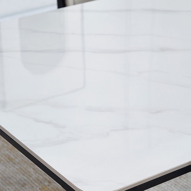 Rectangle Industrial Dining Table Sintered Stone Fixed Table with 4 Legs Clearhalo ' dining_table' 'Dining Tables & Seating' 'Dining Tables' 'furn' 'furn_dining_table' 'Furniture' 'furniture_dining_table' 'Kitchen & Dining Furniture' 'kitchen&dining_furn' 'kitchen' 'kitchen_dining_table' 1200x1200_ebbc49dc-2636-4f60-b65b-67ce785fb322