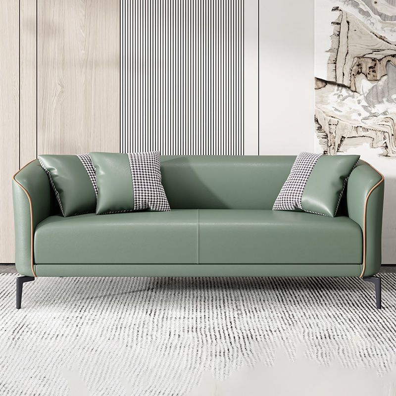 25.98 "幅のタキシードアームソファ染色耐性ソファ2枕付き