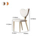 Glam Armless Dining Chairs Gold Stainless Steel Legs Side Chair