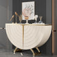 Glam Golden Console Table Doors Included Console Sofa Table for Hall