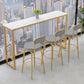 Glam Style Marble Cocktail Bar Table 42-inch Height Metal Base Bar Table Clearhalo 'Bar Furniture' 'Bar Tables' 'bar_tables' 'furn' 'furn_bar_tables' 'Furniture' 'furniture_bar_tables' 'Kitchen & Dining Furniture' 'kitchen&dining_furn' 'kitchen' 1200x1200_ebc1c37a-00e6-4a9f-b379-cc2b81dfd242