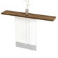 Contemporary Rectangle Sofa Console Table with Acrylic Bracket for Hall